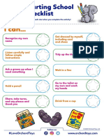 Starting School Activity Sheet 280820