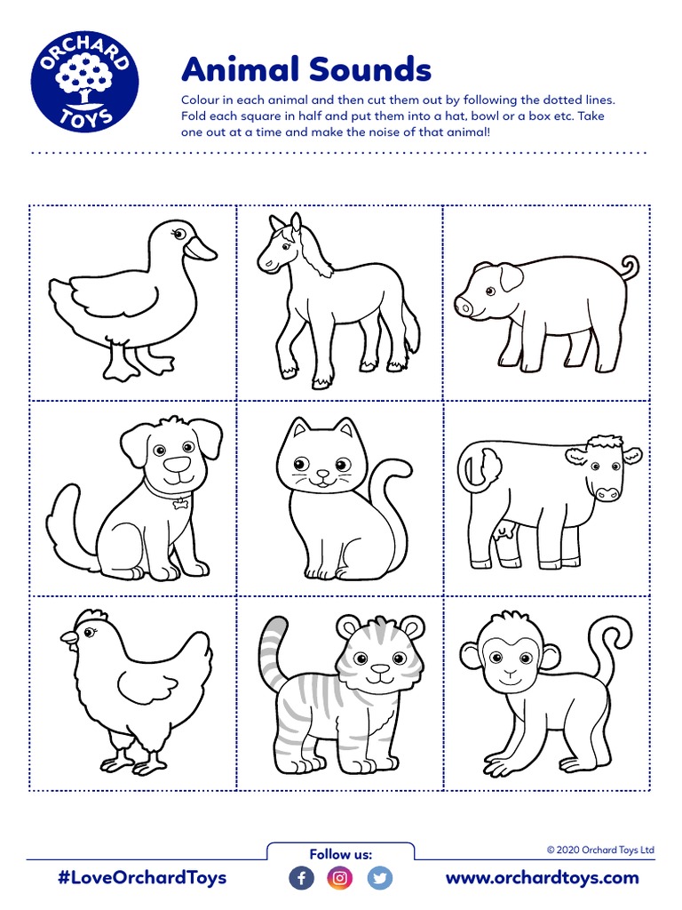 Animal Sounds Activity Sheet