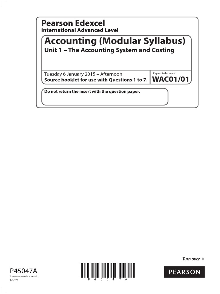 Accounting (Modular Syllabus) : Pearson Edexcel | PDF | Depreciation ...