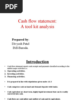 Cash Flow Statement