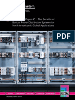 Rittal White Paper 401: The Benefits of Busbar Power Distribution Systems For North American & Global Applications