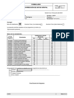 Formulario Corrección de Notas GRUPAL