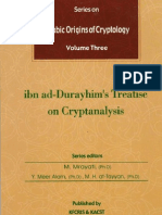 Arabic Origins of Cryptology Vol. 3