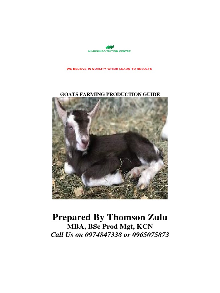 Goat Farming Production Guide | PDF | Goat | Livestock