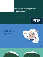 HRM Methods of Payment