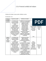 Activitate 2.3.b. Proiectul Unității de Învățare