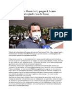 24-06-2021 Gobierno de Guerrero Pagará Bono Sexenal A Trabajadores de Base