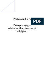 Portofoliu Psihopedagogia Adolescentilor Tinerilor Si Adultilor