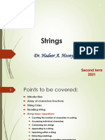 Strings: Dr. Hadeer A. Hosny