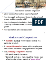 Chapter 4: Demand & Supply Look For The Answers To These Questions