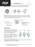 Concentrated Forces:: Unit IV Distributed Forces