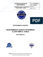 PG-PP-MAN-011 Mantenimiento Basico E Intermedio Al BOP Simple - Doble Rev 0 010820