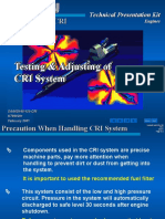 Testing & Adjusting of CRI System Testing & Adjusting of CRI System