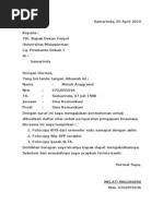 Surat Permohonan Pengajuan Perbaikan Nilai Surat Permohonan Pengajuan Perbaikan Nilai