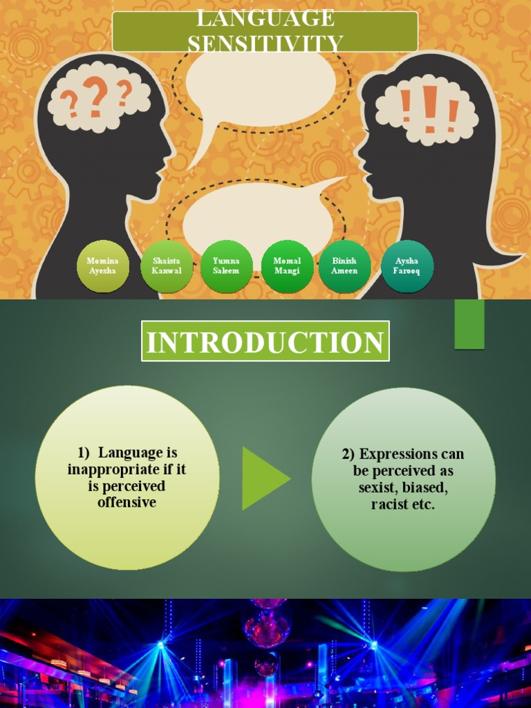 Language Sensitivity in Communication | PDF