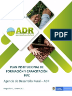 PLAN INSTITUCIONAL DE CAPACITACIÓN ADR 2021 - Enero 28