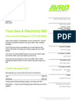 Your Gas & Electricity Bill: Your Current Balance Is 171.93 Debit