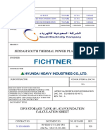 DFO Storage Tank Foundation Calculation Sheet