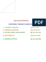 0625-Igcse Physics: Extended Theory Paper No: 4