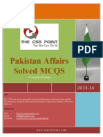 Pakistan Affairs Solved MCQS - A Complete Package