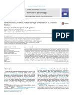 Fluid Mechanics Relevants To Flow Through Pretreatment of Cellulosic Biomass