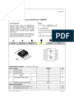 Fds6912A Dual N-Channel, Logic Level, Powertrench Mosfet: General Description Features