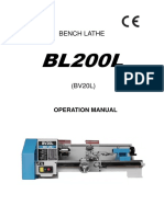 Bench Lathe: Operation Manual