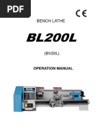 Bench Lathe: Operation Manual