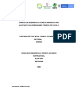 CDI Guarceñito - Manual BPM COREDI Ajustado A COVID-19 - Septiembre 2020