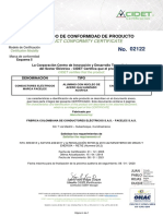 Cable ACSR-FACELEC-CIDET 02122