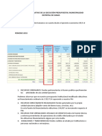 Análisis Comparativo de La Ejecución Presupuestal Municipalidad Distrital de Canas