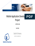 Mobile Application Development Project: Satish Srirama