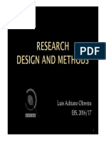 Research Design & Methods Summary