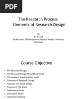 The Research Process Elements of Research Design