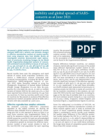 Increased Transmissibility and Global Spread of Sars-Cov-2 Variants of Concern As at June 2021