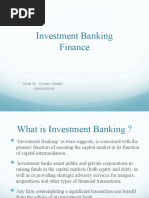 Investment Banking Finance: Made By: Keshav Chadha A3906408330