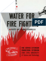 Water For Fire Fighting Rate of Flow Formula