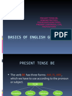 Present Tense Be, Demonstratives, Possessive Adjectives, Present Continous, Can, Prepositions
