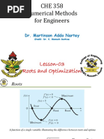 Lesson 3-Roots and Optimization