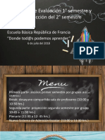 Jornada de Evaluación 1° semestre y proyección