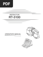 User Manual Refractometro Nidek TS-3100