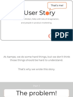 A User Story Aampe v0.2.0