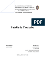 CATEDRA BATALLA DE CARABOBO
