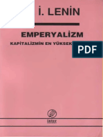 Lenin Emperyalizm Kapitalizmin en Yüksek Aşaması İnter Yayınları PDF Değil