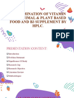 Determination of Vitamin B3