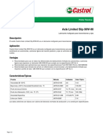 Ficha Tecnica Castrol Axle Limited Slip 80W-90