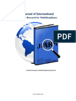 Journal of International: Academic Research For Multidisciplinary