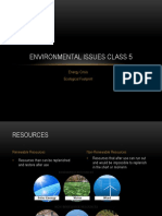 Environmental Issues Class 5: Energy Crisis Ecological Footprint