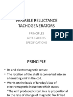 Variable Reluctance Tachogenerators