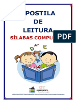 Apostila de Leitura Sílabas Complexas